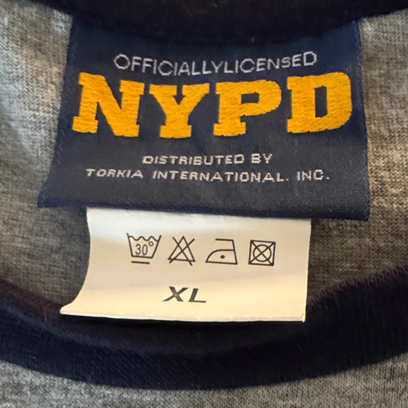 🚓 Official NYPD Raglan Baseball Tee – Size XL - Picture 5 of 8